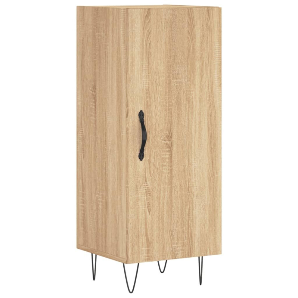 Vidaxl (Sonoma Oak) Sideboard Cabinet Storage Cabinet Cupboard Brown Oak Engineered Wood