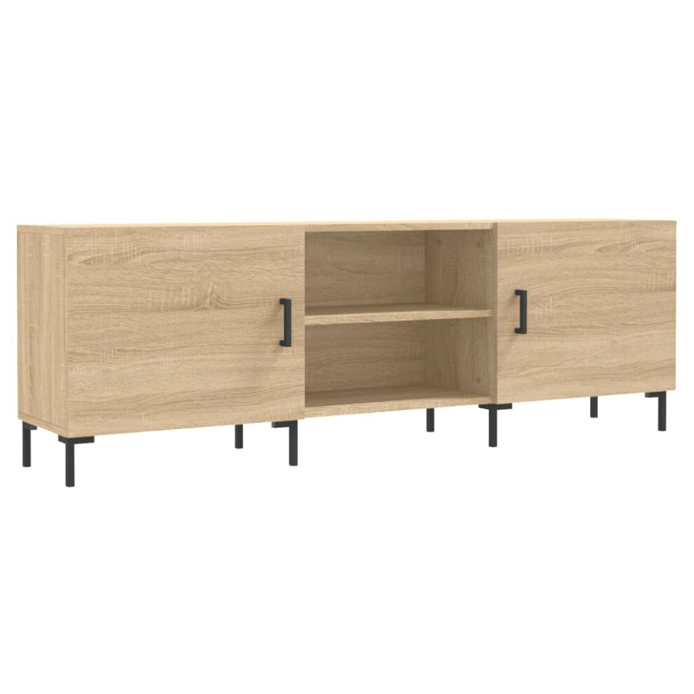 Vidaxl (Sonoma Oak) Tv Cabinet Tv Console Sideboard Media Console Engineered Wood White