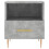 VidaXL (concrete grey, 2 pcs) vidaXL Bedside Cabinet Bed Table Nightstand Side Table White Engineered Wood 6