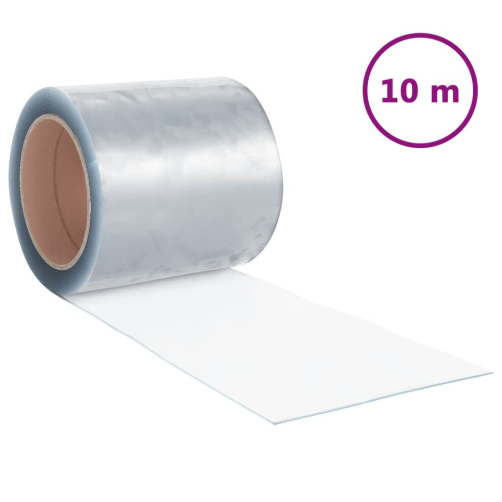 (transparent, 200 x 1.6 mm (10 m)) vidaXL Strip Curtain Roll PVC Window Covering Door Strip 3mmx300mm/2mmx300mm