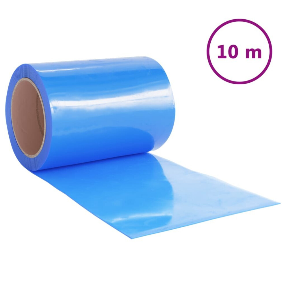 (blue, 300 x 2.6 mm (10 m)) vidaXL Strip Curtain Roll PVC Window Covering Door Strip 3mmx300mm/2mmx300mm