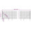 VidaXL vidaXL Maschendrahtzaun mit Bodenhülsen Anthrazit 1,4x25 m 5