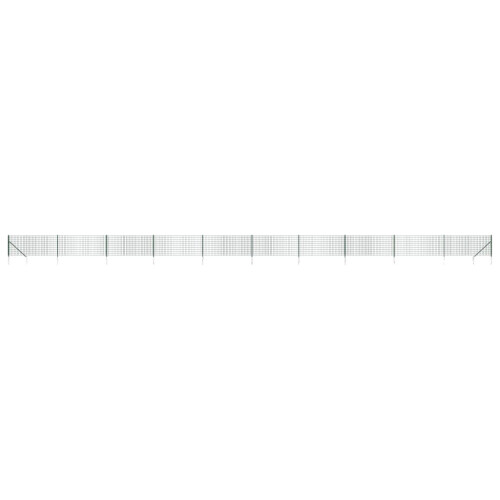 VidaXL vidaXL Maschendrahtzaun mit Bodenhülsen Grün 1x25 m 1