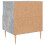 VidaXL (concrete grey, 2 pcs) vidaXL Bedside Cabinet Bed Table Nightstand Side Table White Engineered Wood 9