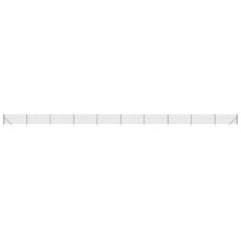 vidaXL Maschendrahtzaun mit Bodenhülsen Anthrazit 0,8x25 m