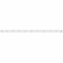 vidaXL Maschendrahtzaun mit Bodenhülsen Anthrazit 1,1x25 m