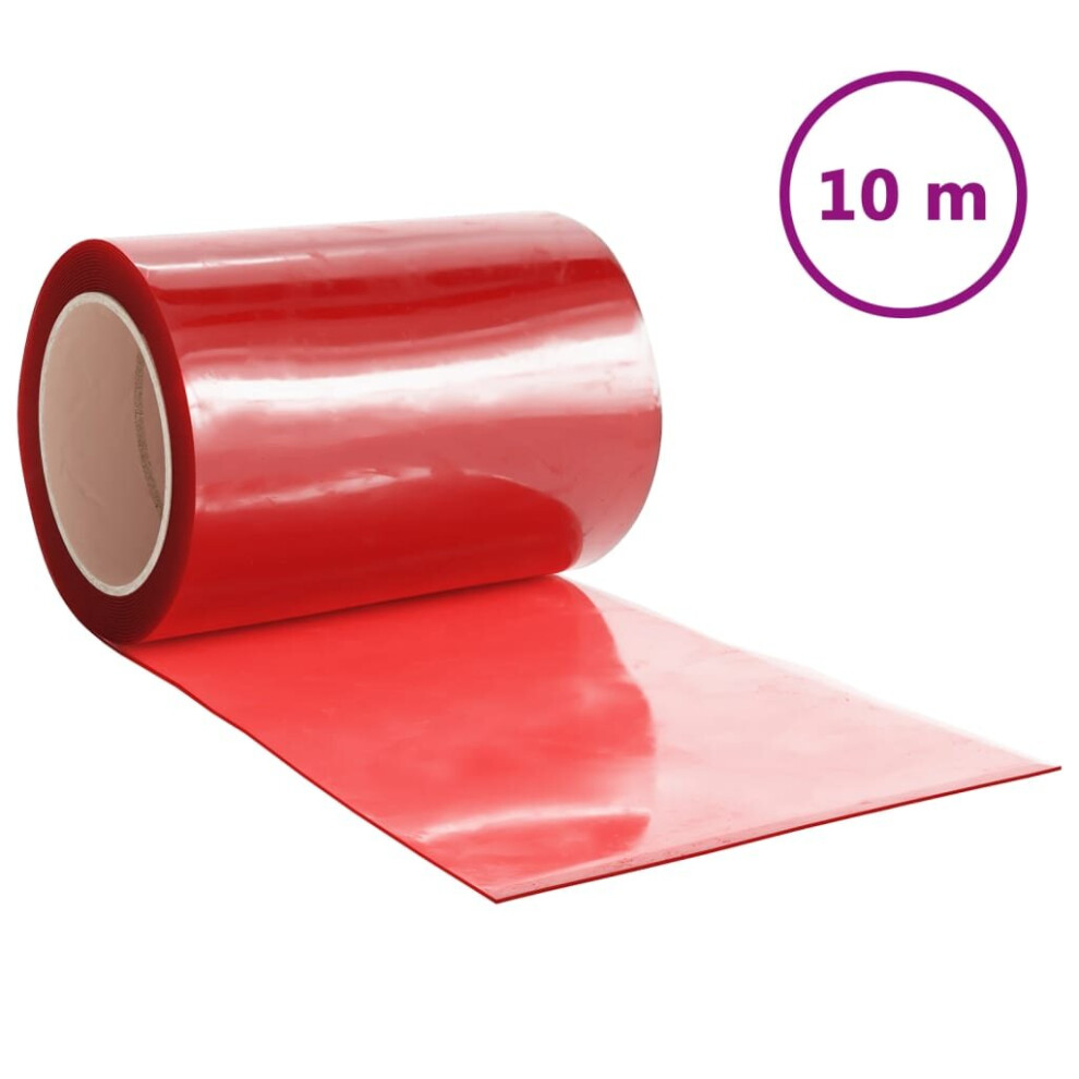 (red, 300 x 2.6 mm (10 m)) vidaXL Strip Curtain Roll PVC Window Covering Door Strip 3mmx300mm/2mmx300mm