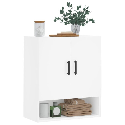 VidaXL (white) vidaXL Wall Cabinet Wall Display Cabinet High Gloss White Engineered Wood 2