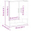VidaXL (white) vidaXL Wall Cabinet Wall Display Cabinet High Gloss White Engineered Wood 4