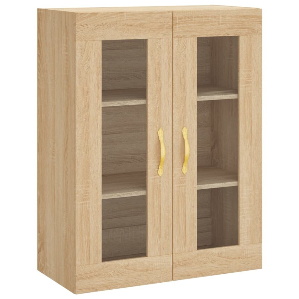 Vidaxl (Sonoma Oak) Wall Mounted Cabinet Bathroom Wall Storage Cabinet Engineered Wood