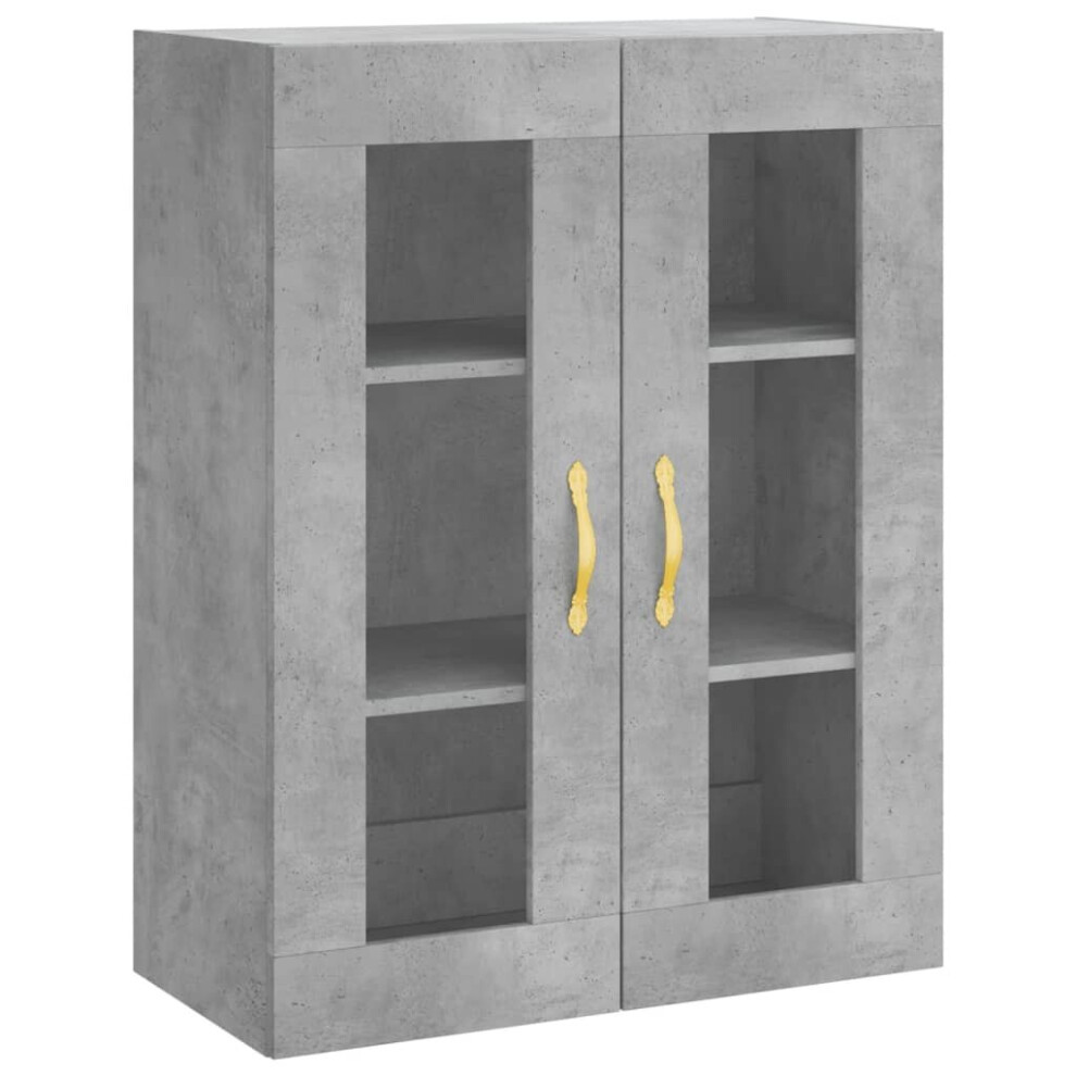 Vidaxl (Concrete ) Wall Mounted Cabinet Bathroom Wall Storage Cabinet Engineered Wood Grey