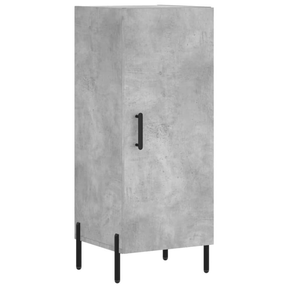 (concrete grey) vidaXL Sideboard Storage Cabinet Side Cabinet Cupboard White Engineered Wood