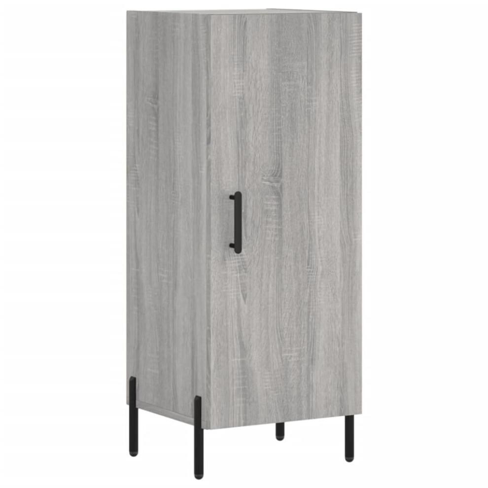 Vidaxl (Grey Sonoma) Sideboard Storage Cabinet Side Cabinet Cupboard White Engineered Wood