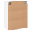 VidaXL (white) vidaXL Wall Mounted Cabinet Display Cabinet High Gloss White Engineered Wood 9