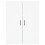 VidaXL (white) vidaXL Wall Mounted Cabinet Display Cabinet High Gloss White Engineered Wood 6