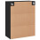 VidaXL (black) vidaXL Wall Mounted Cabinet Display Cabinet High Gloss White Engineered Wood 9