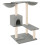 VidaXL (light grey) vidaXL Cat Tree with Scratching Posts Cat Tower Cat Climber Activity Center 2