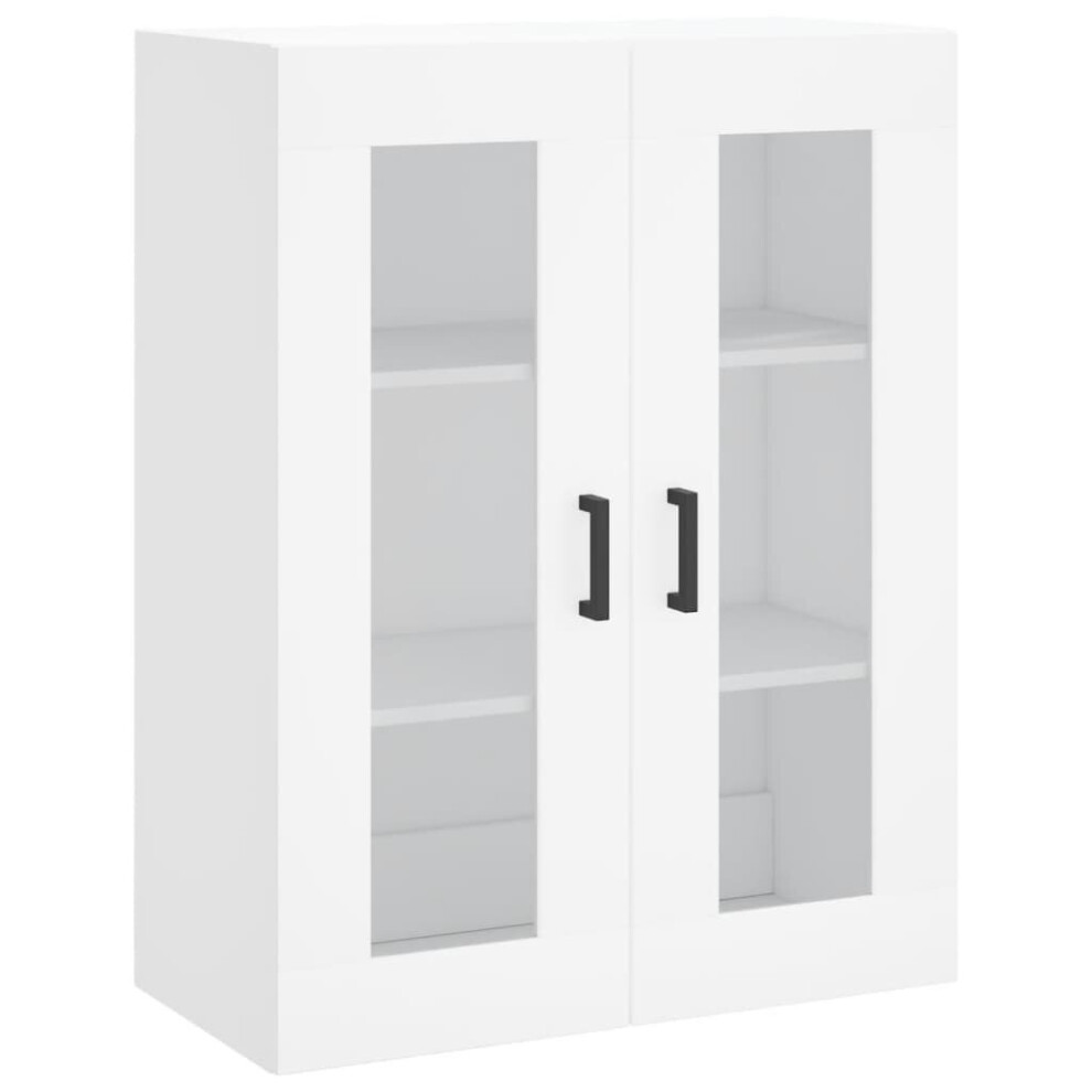 Vidaxl (White) Wall Mounted Cabinet Storage Cabinet Side Cabinet White Engineered Wood