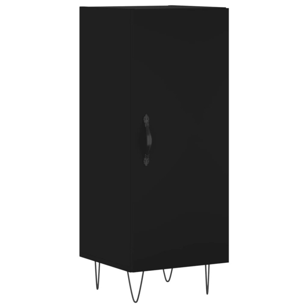 Vidaxl (Black) Sideboard Cabinet Storage Cabinet Cupboard Brown Oak Engineered Wood