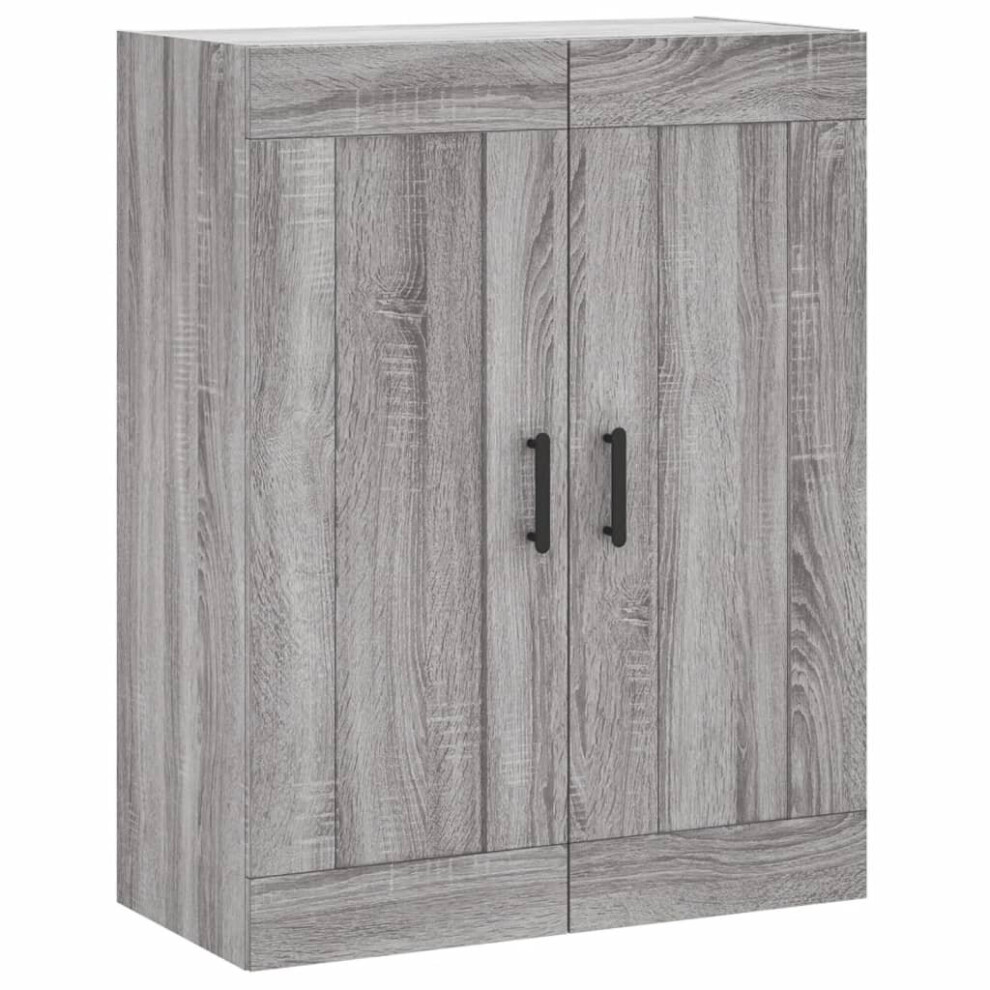 (grey sonoma) vidaXL Wall Mounted Cabinet Bathroom Cabinet Cupboard White Engineered Wood