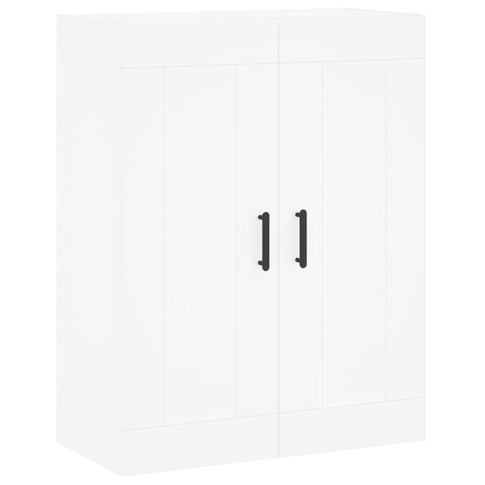 (white) vidaXL Wall Mounted Cabinet Bathroom Cabinet Cupboard White Engineered Wood