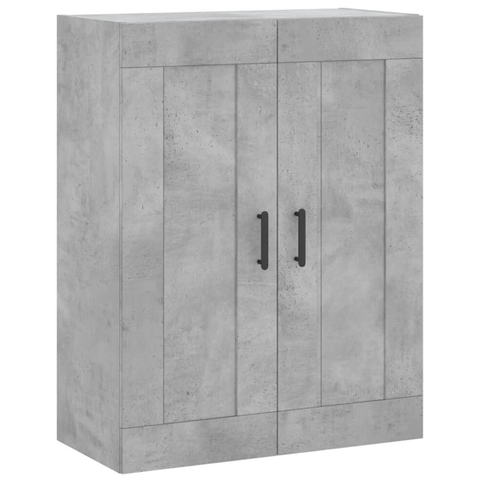(concrete grey) vidaXL Wall Mounted Cabinet Bathroom Cabinet Cupboard White Engineered Wood