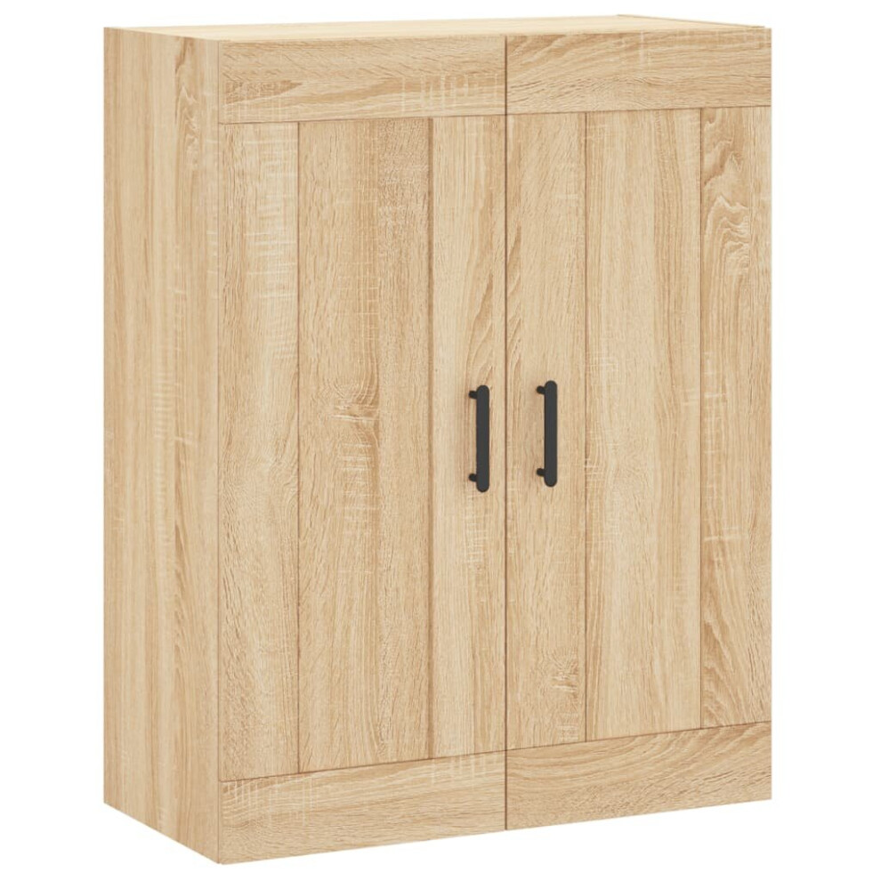 (sonoma oak) vidaXL Wall Mounted Cabinet Bathroom Cabinet Cupboard White Engineered Wood