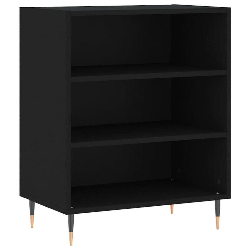 Vidaxl (Black) Sideboard Storage Cabinet Cupboard Side Cabinet White Engineered Wood