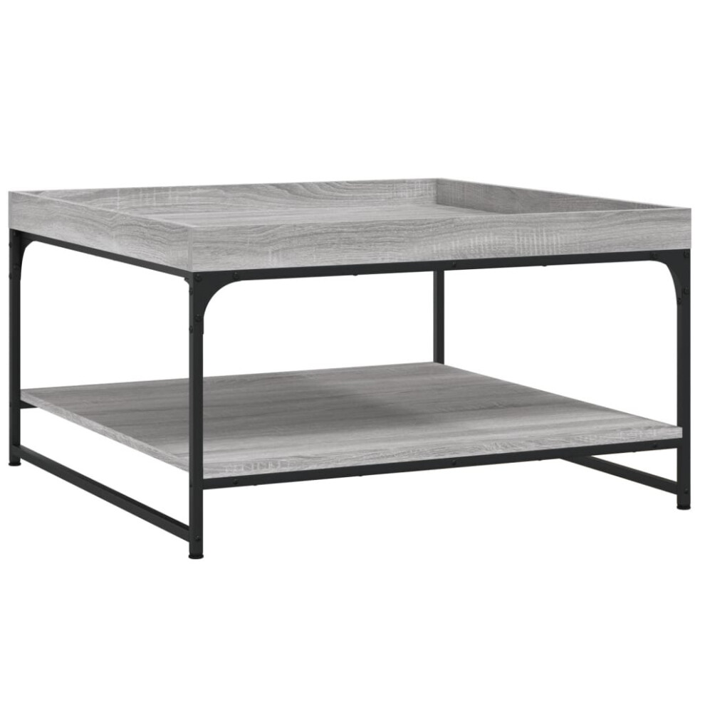 Vidaxl (Grey Sonoma, 80 X 80 X 45 Cm) Coffee Table Side Table Sofa Table Telephone Table Engineered Wood