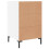 VidaXL (white) vidaXL Bedside Cabinet Bedside Table Nightstand Bedstand Black Engineered Wood 8