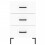 VidaXL (white) vidaXL Bedside Cabinet Bedside Table Nightstand Bedstand Black Engineered Wood 5