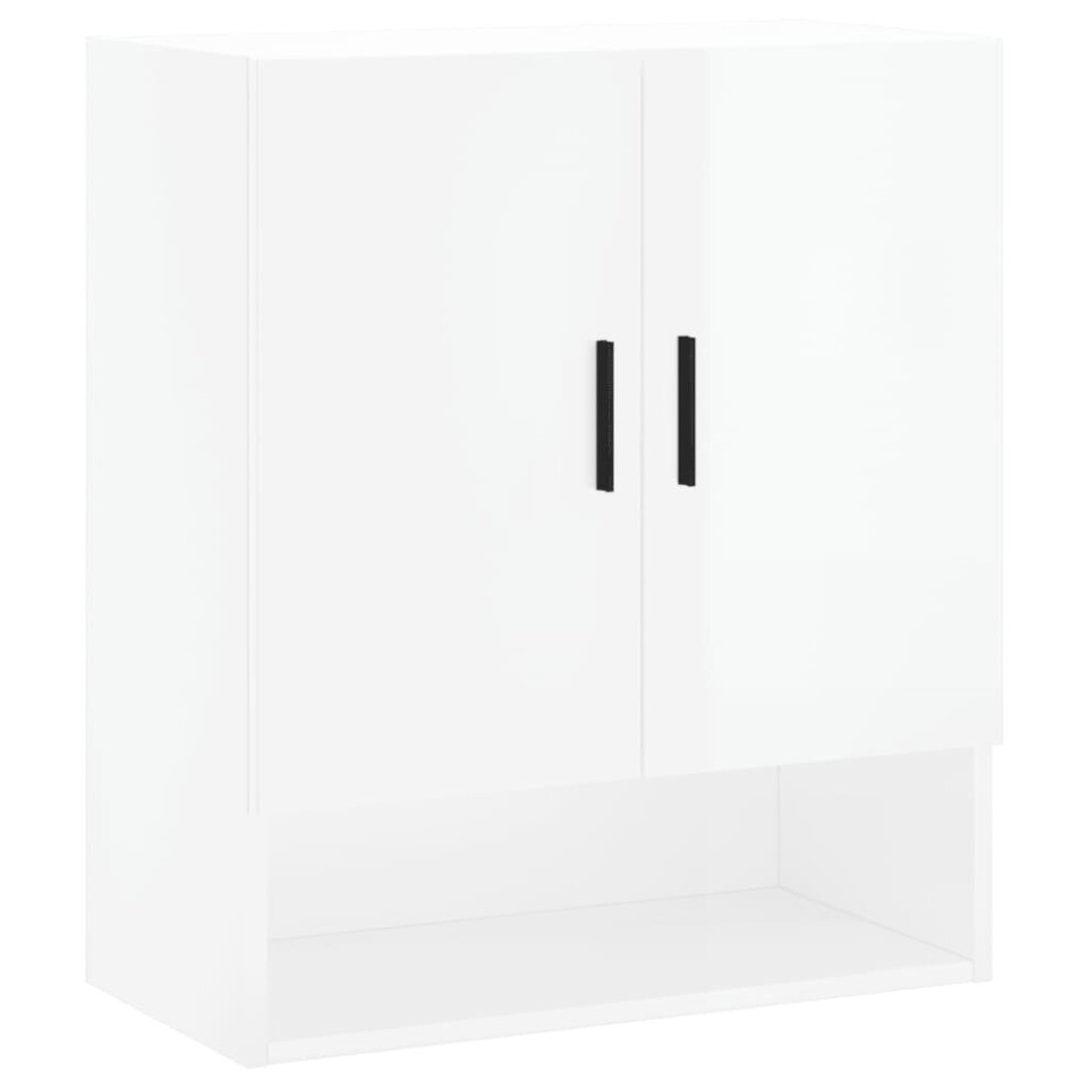 (high Gloss white) vidaXL Wall Cabinet Storage Cabinet Display Cabinet White Engineered Wood