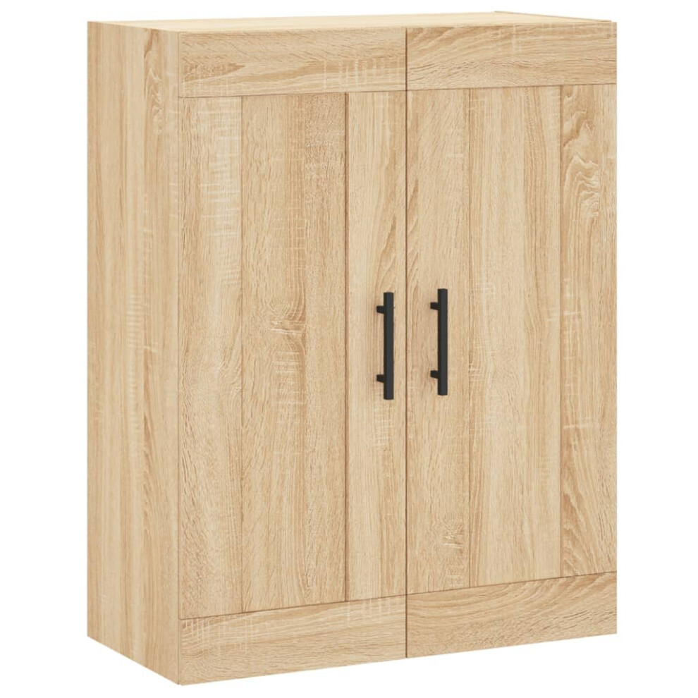 Vidaxl (Sonoma Oak) Wall Mounted Cabinet Cupboard Side Cabinet Sonoma Oak Engineered Wood
