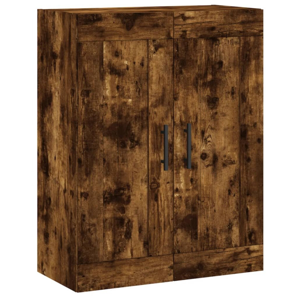 (smoked oak) vidaXL Wall Mounted Cabinet Cupboard Side Cabinet Sonoma Oak Engineered Wood