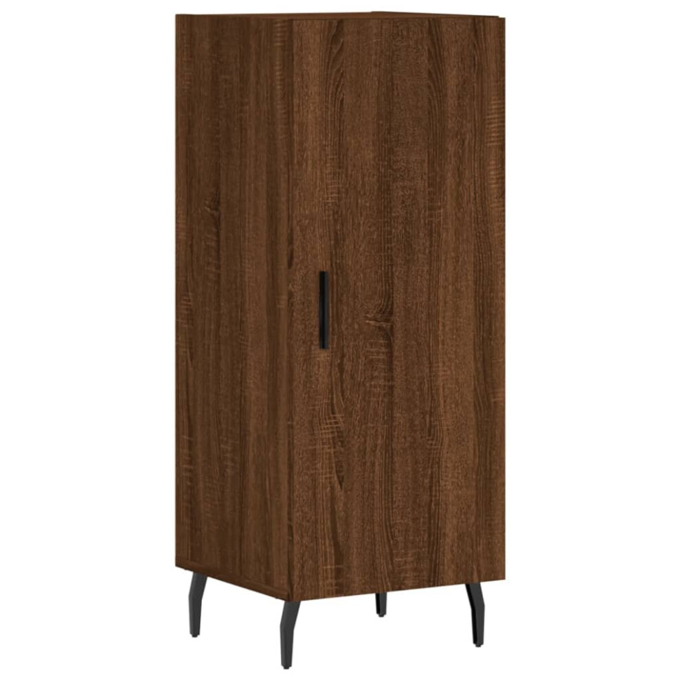 (brown oak) vidaXL Sideboard Storage Cabinet Side Cabinet Cupboard White Engineered Wood