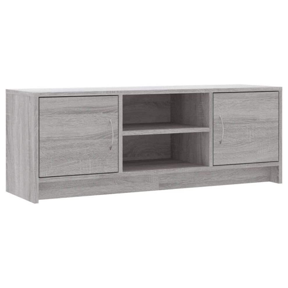 Vidaxl (Grey Sonoma) Tv Cabinet Tv Stand Media Console High Gloss White Engineered Wood