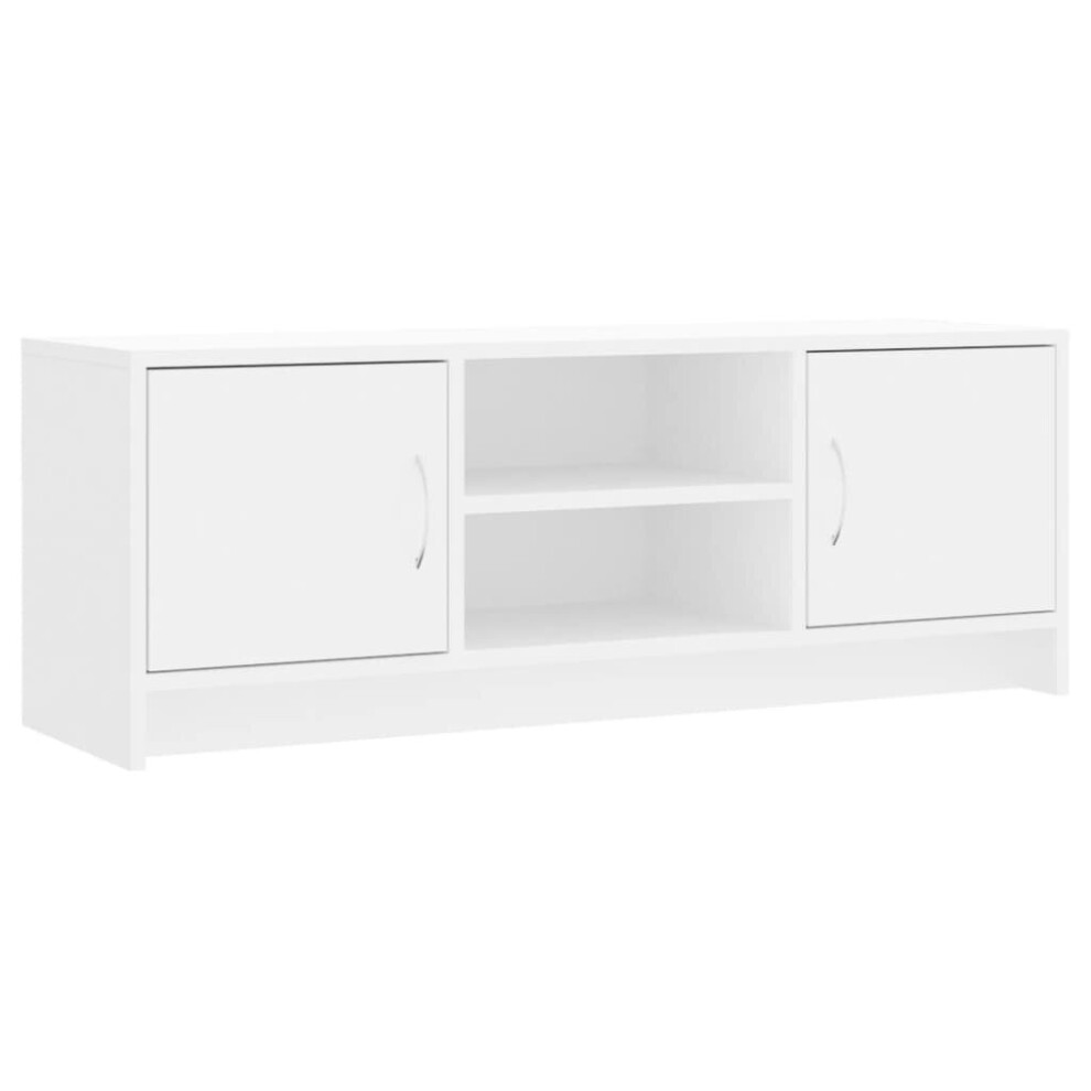 Vidaxl (White) Tv Cabinet Tv Stand Media Console High Gloss White Engineered Wood