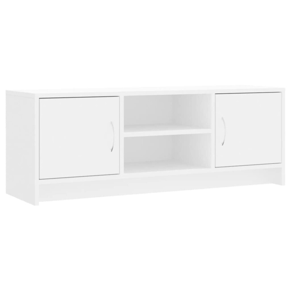 (white) vidaXL TV Cabinet TV Stand Media Console High Gloss White Engineered Wood