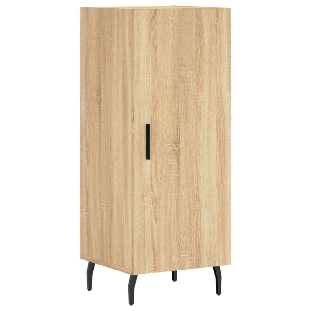 (sonoma oak) vidaXL Sideboard Storage Cabinet Side Cabinet Cupboard White Engineered Wood