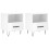 VidaXL (high gloss white, 2 pcs) vidaXL Bedside Cabinet Bed Table Nightstand Side Table White Engineered Wood 1