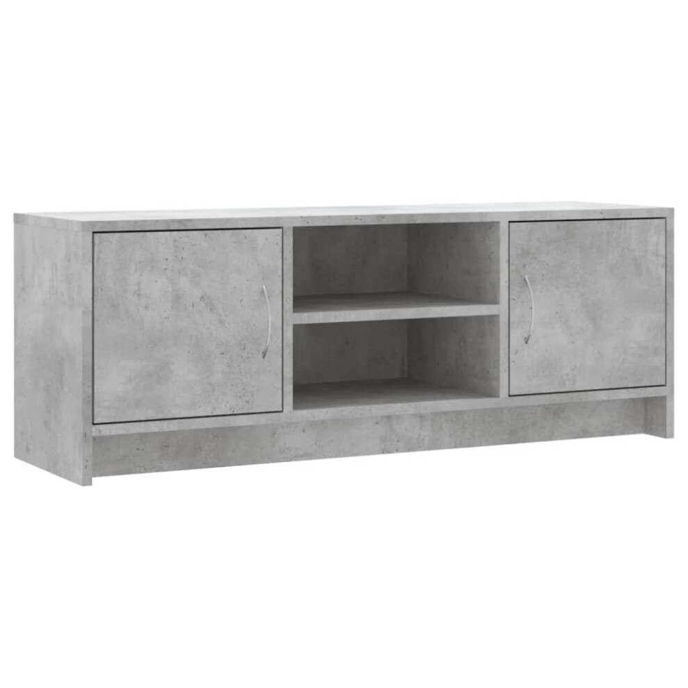 Vidaxl (Concrete Grey) Tv Cabinet Tv Stand Media Console High Gloss White Engineered Wood
