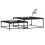 VidaXL (black) vidaXL Nesting Coffee Tables Telephone Table End Table 2 pcs Engineered Wood 3