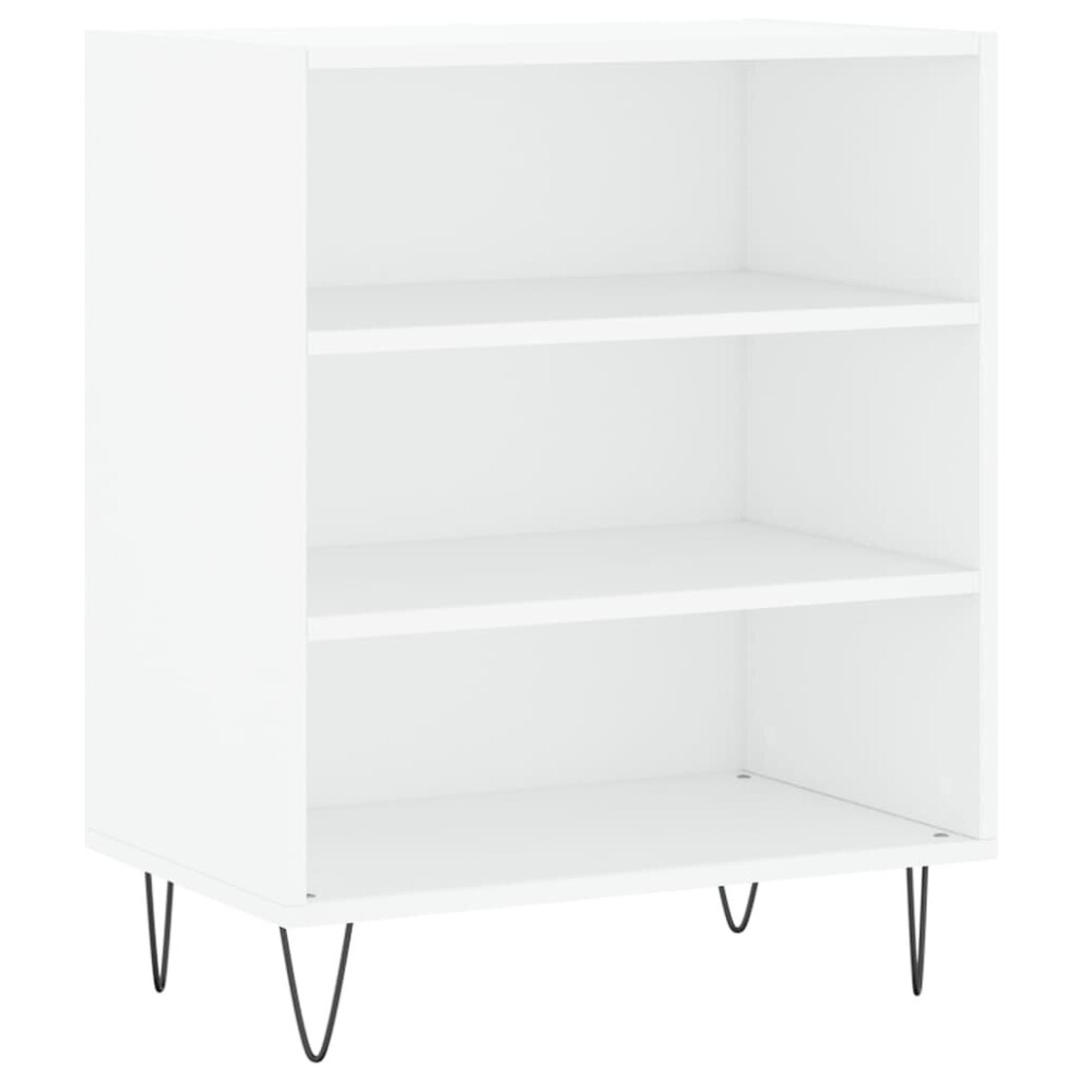 (white) vidaXL Sideboard Storage Cabinet Cupboard Side Cabinet White Engineered Wood