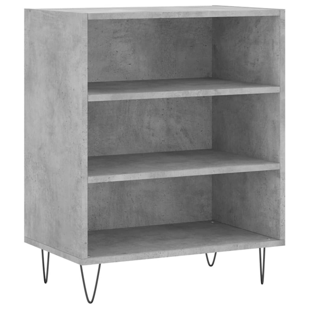 (concrete grey) vidaXL Sideboard Storage Cabinet Cupboard Side Cabinet White Engineered Wood