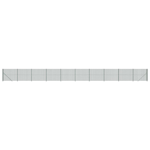 VidaXL vidaXL Maschendrahtzaun mit Bodenflansch Grün 2x25 m 1