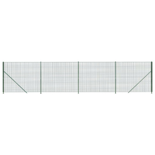 VidaXL vidaXL Maschendrahtzaun mit Bodenflansch Grün 1,4x10 m 1