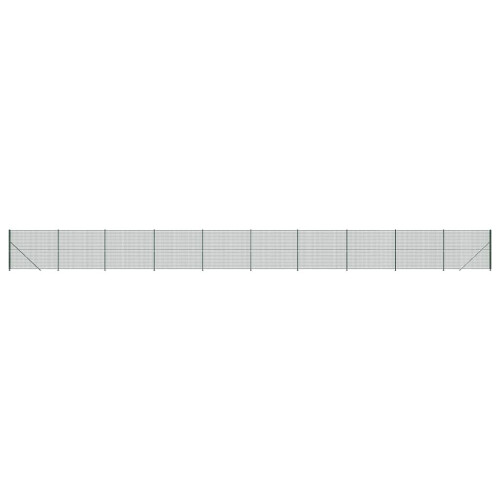 VidaXL vidaXL Maschendrahtzaun mit Bodenflansch Grün 1,6x25 m 1