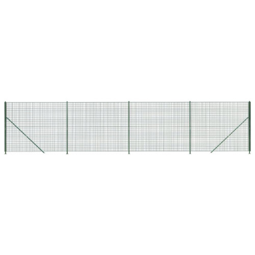 VidaXL vidaXL Maschendrahtzaun mit Bodenflansch Grün 2,2x10 m 1