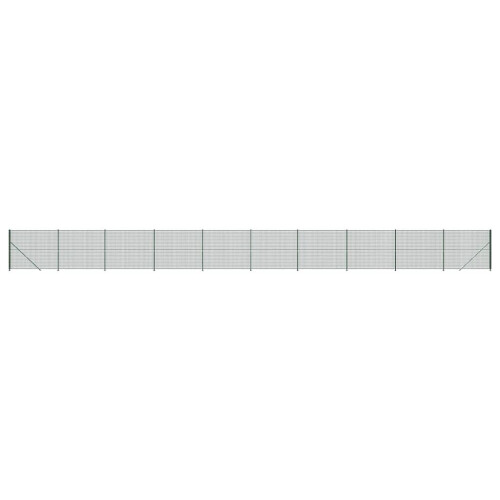 VidaXL vidaXL Maschendrahtzaun mit Bodenflansch Grün 1,4x25 m 1