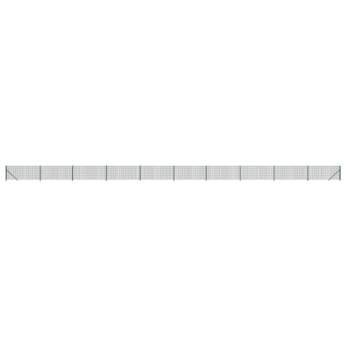 VidaXL vidaXL Maschendrahtzaun mit Bodenflansch Grün 0,8x25 m
